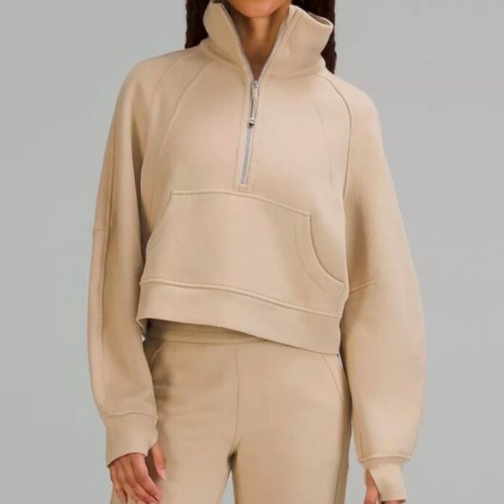 Lululemon 1/2 Zip Funnel Neck Scuba